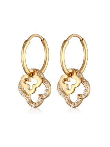 Elli Ohrringe 925 Sterling Silber Kleeblatt in Gold