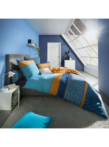 Erwin Müller Edel Flanell Kissenbezug in blau