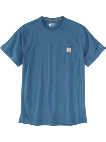 CARHARTT T-Shirt "Force Pocket S/S 106652" in Blau