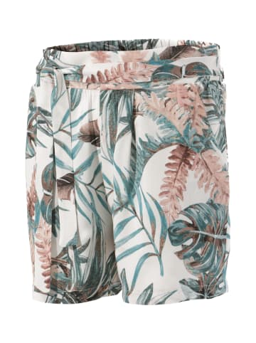 Aniston CASUAL Shorts in wollweiß-grün-altrosa-braun