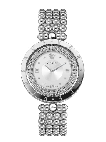 Versace Quarzuhr für Damen in silber