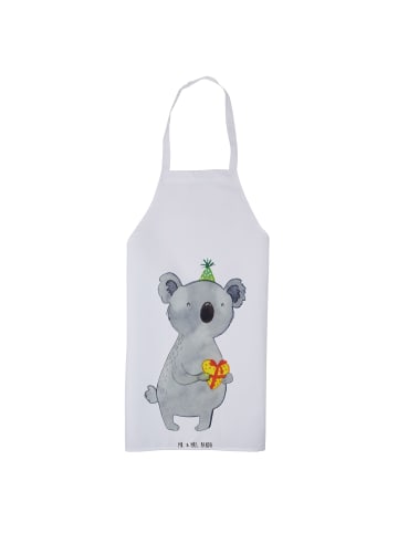 Mr. & Mrs. Panda Kochschürze Koala Geschenk ohne Spruch in Weiß
