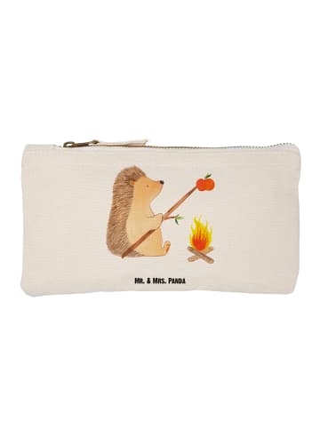 Mr. & Mrs. Panda Schminktasche Igel Grillen ohne Spruch in Weiß