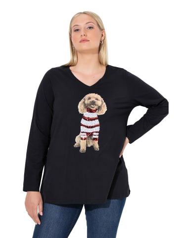 Ulla Popken Longsleeve in schwarz