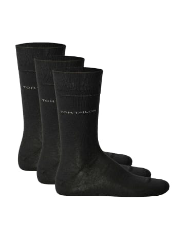 Tom Tailor Socken 3er Pack in Schwarz