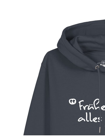 wat? Apparel Sweatshirt Früher war alles besser in India Ink Grey