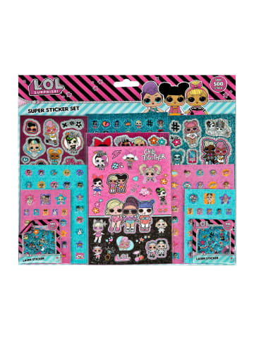 Wisam® LOL Surprise Aufkleber Set 500 bunte Sticker