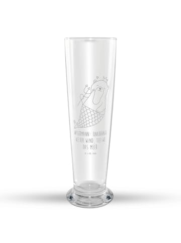 Mr. & Mrs. Panda Weizenglas Wassermann Astrologie mit Spruch in Transparent
