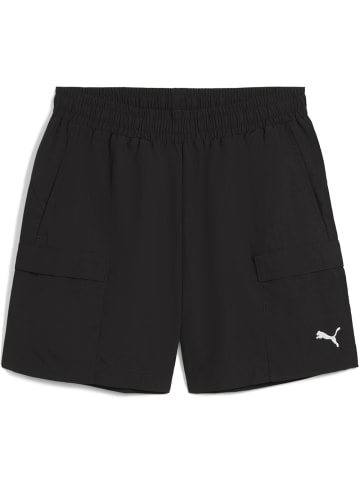 Puma Sporthose "WARDROBE ESS Relaxed Cargo Shorts 6" WV" in Schwarz