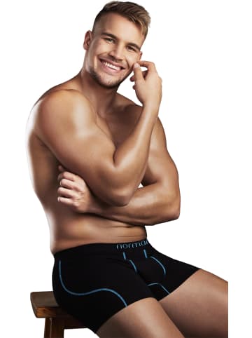 normani 6 Herren Baumwoll-Boxershorts in Türkis
