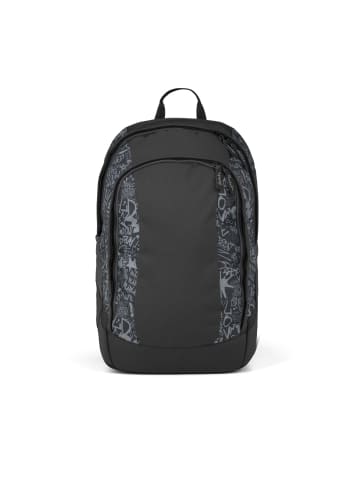 Satch Schulrucksack AIR "Street Ink" in Schwarz