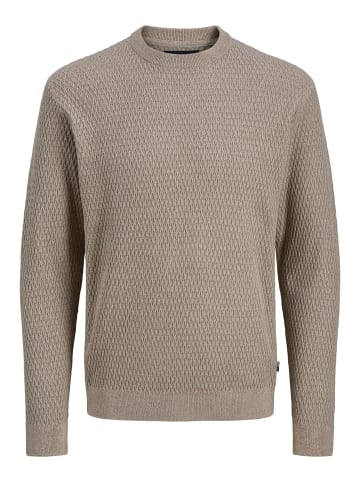 Jack & Jones Strickpullover in Greige