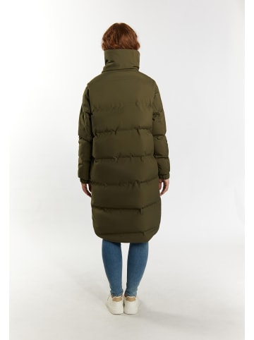 DreiMaster Damen Wintermantel Mit Wattierung in Militäroliv