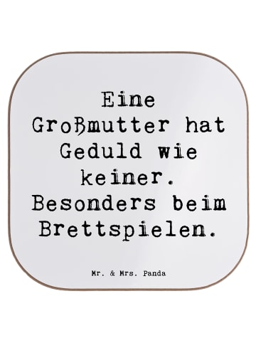 Mr. & Mrs. Panda Untersetzer Großmutter Geduld mit Spruch in Weiß