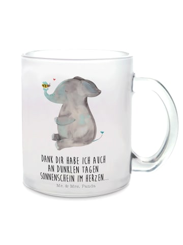 Mr. & Mrs. Panda Tee Tasse Elefant Biene mit Spruch in Transparent