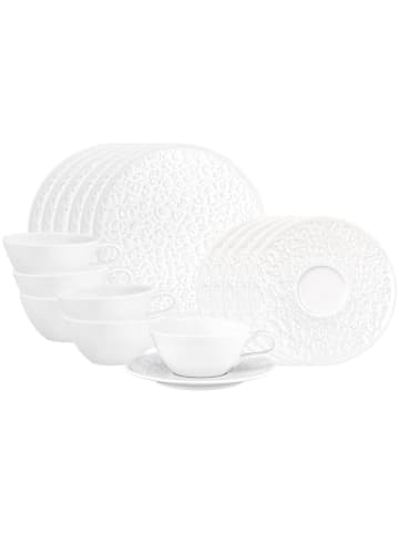 Seltmann Weiden 18-tlg. Teeservice Nori Home in in weiß