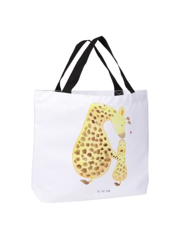 Mr. & Mrs. Panda Shopper Giraffe Kind ohne Spruch in Weiß