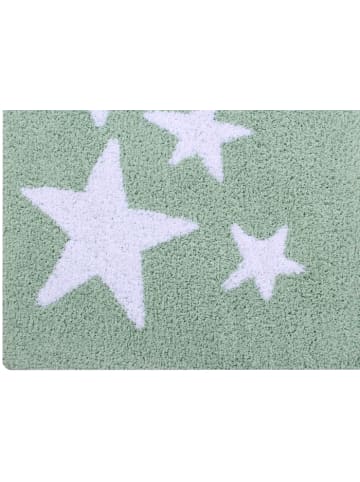 Happy Decor Kids Teppich  "Four Stars" in Grün - 160x120  cm