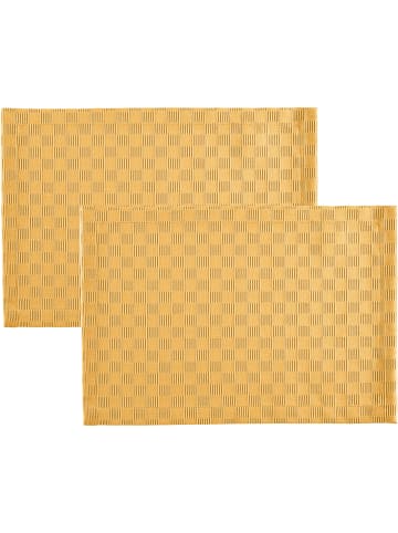 Erwin Müller Jacquard Tischset 2er-Pack Paderborn in mango