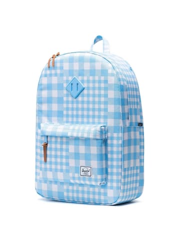 Herschel Heritage 21 - Rucksack 45 cm (amparo blue black) in gingham alaskan blue