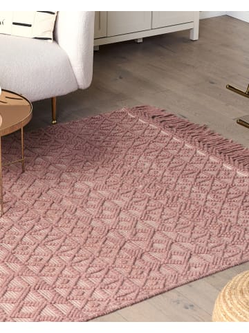 Beliani Kurzflor ALUCRA in Rosa - (W) 160 x (H) 1 x (L) 230 cm