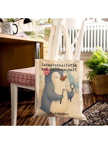Mr. & Mrs. Panda Tote Bag Zahnarzthelferin Leidenschaft Design m... in Weiß