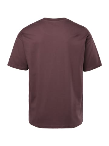 STHUGE Kurzarm T-Shirt in aubergine