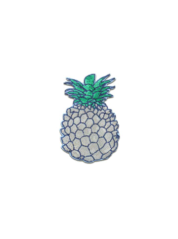 Catch the Patch Xxl Ananas Obst Frucht PaillettenApplikation Bügelbild ingoldfarben