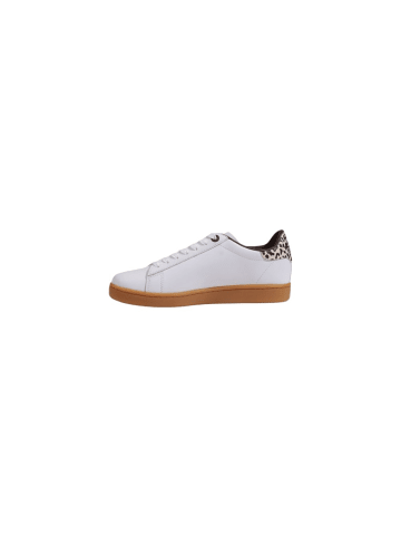 EA7 Beige Leder Low-Top-Sneaker