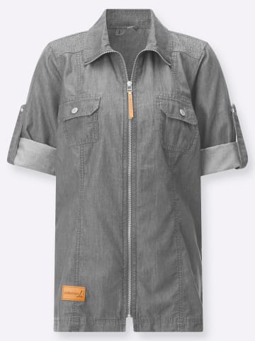 WITT WEIDEN Blusenjacke in light grey-denim