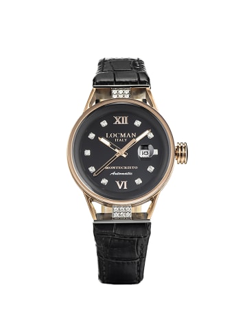 Locman Damenuhr "Montecristo Lady Automatik Ref.0525D" in Schwarz