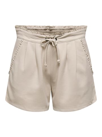 JACQUELINE de YONG Shorts Kurze Poptrash Pants Jersey Chino JDYNEW CATIA SHORTS in Beige