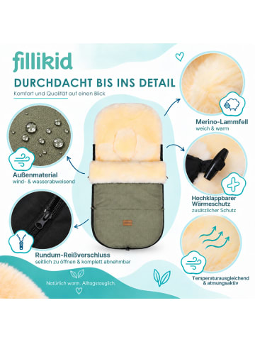 fillikid Winterfußsack Makalu Exklusiv in Pistazie