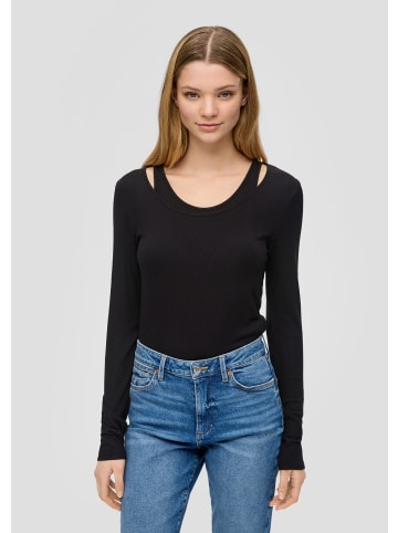 QS T-Shirt in 9999_schwarz