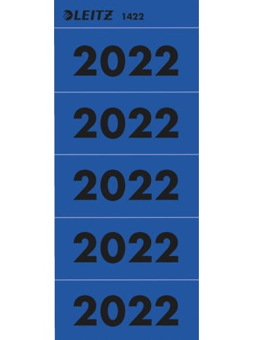 Leitz Inhaltsschild 2022 selbstklebend Packung mit 100 Stück blau