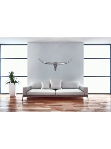 FineBuy Geweih in Silber / Aluminium / 100x5x35