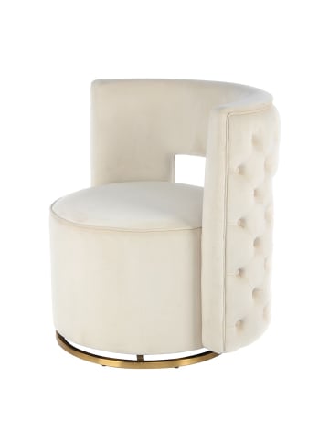 Kayoom Sessel Drehsessel Beverly 125 in creme - gold