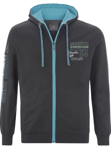 Jan Vanderstorm Sweatjacke RODERICH in dunkelgrau