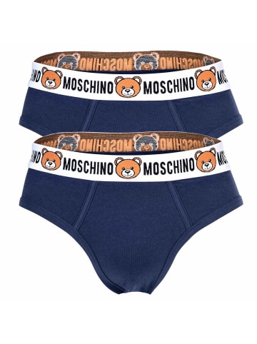 Moschino Slip 2er Pack in Blau