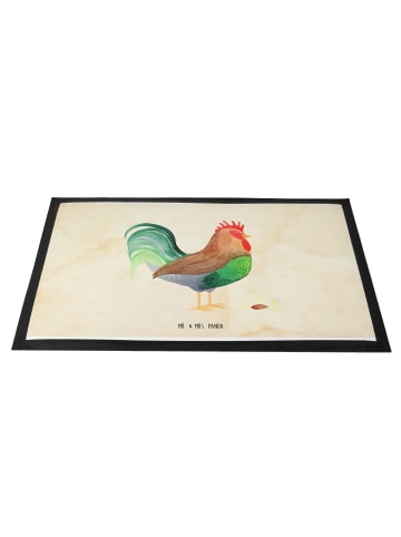 Mr. & Mrs. Panda Fussmatte Hahn Korn ohne Spruch in Vintage