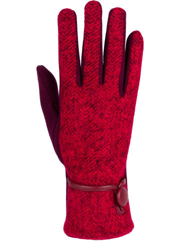 styleBREAKER Touchscreen Handschuhe in Bordeaux-Rot