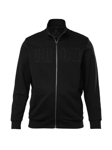 JP1880 Sweatjacke in schwarz