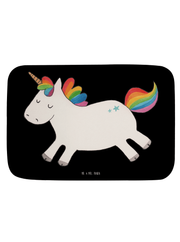 Mr. & Mrs. Panda Badteppich Einhorn Happy ohne Spruch in Schwarz