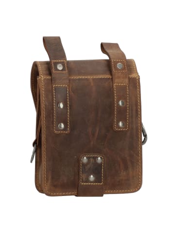 Greenburry Vintage Gürteltasche Leder 14.5 cm brown