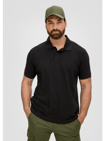 s.Oliver Polo-Shirt kurzarm in Schwarz