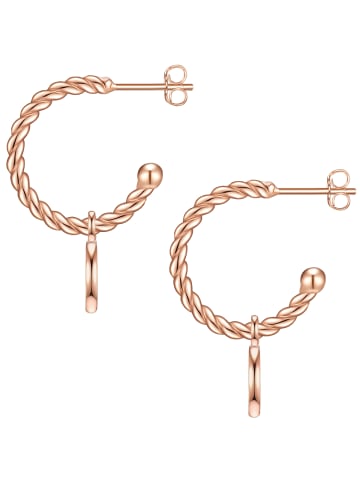 Glanzstücke München Creolen aus Sterling Silber in roségold
