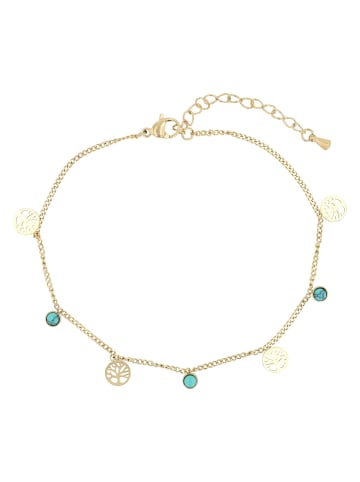 Adeliás Damen Anhänger – Lebensbaumanhänger aus Edelstahl in gold