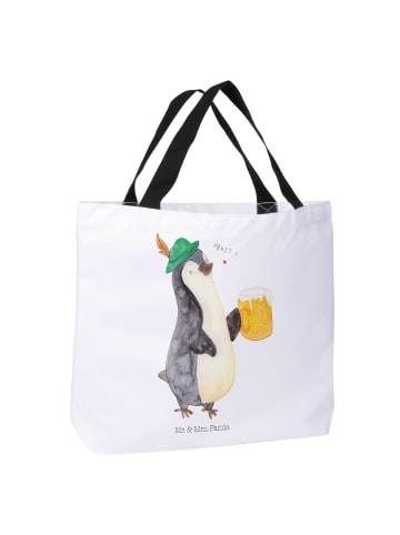 Mr. & Mrs. Panda Schultasche Pinguin Bier ohne Spruch in Weiß