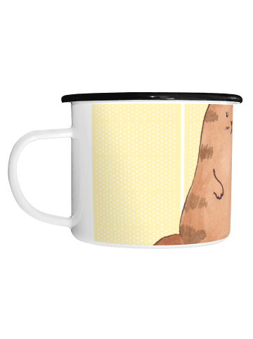 Mr. & Mrs. Panda Becher Katze Wasserglas ohne Spruch in Gelb Pastell