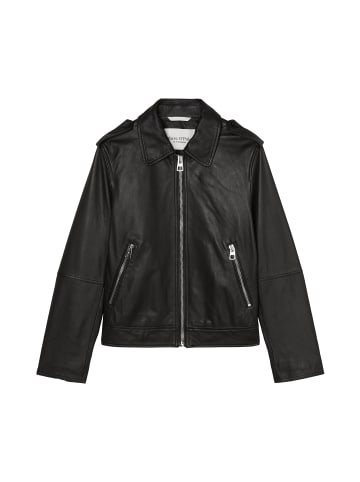 Marc O'Polo Lederjacke regular in Schwarz